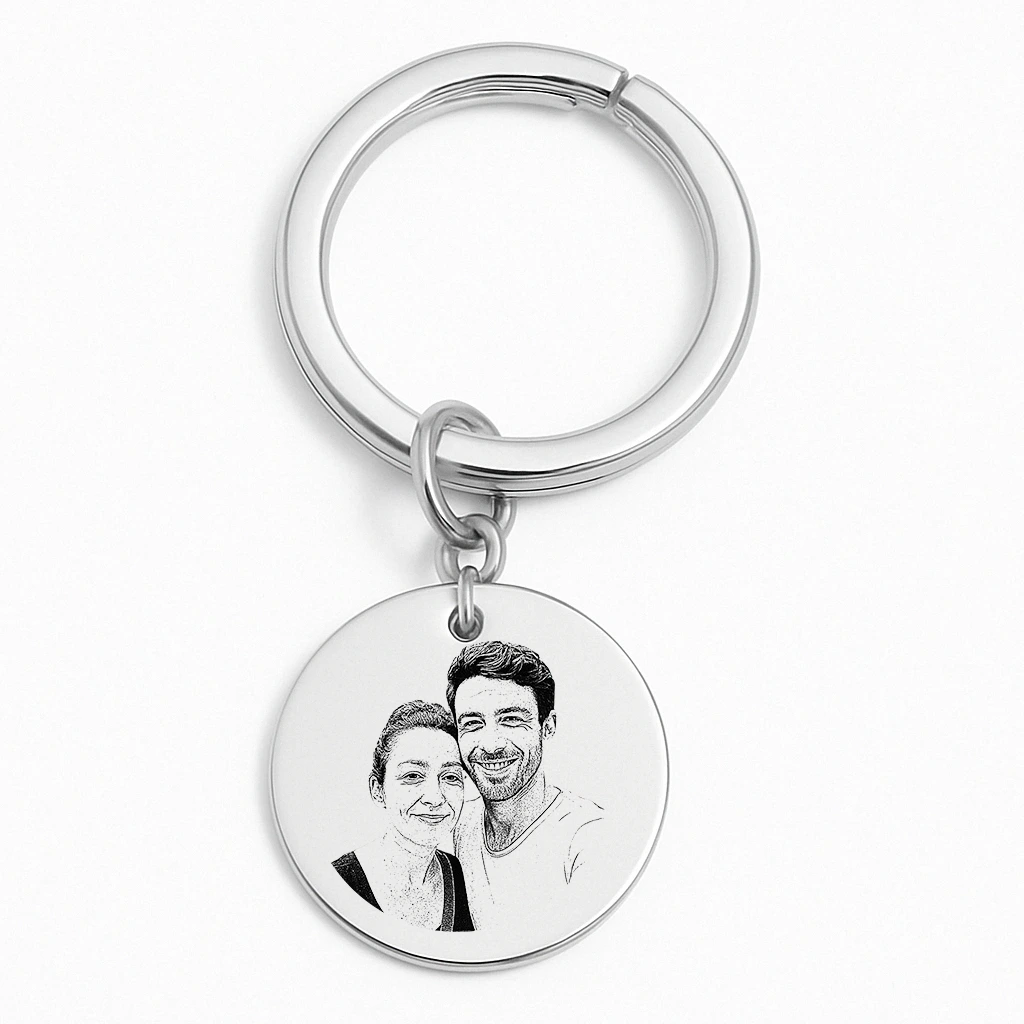 Couple's Keychain with Photo – Image 3
