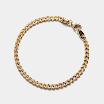 Cuban Link Chain Bracelet 4mm — Gold