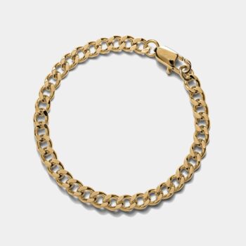 Cuban Link Chain Bracelet 6mm — Gold