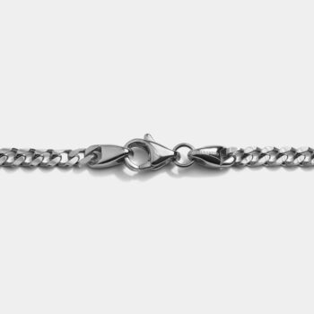 Cuban Link Chain Bracelet 4mm — Silver