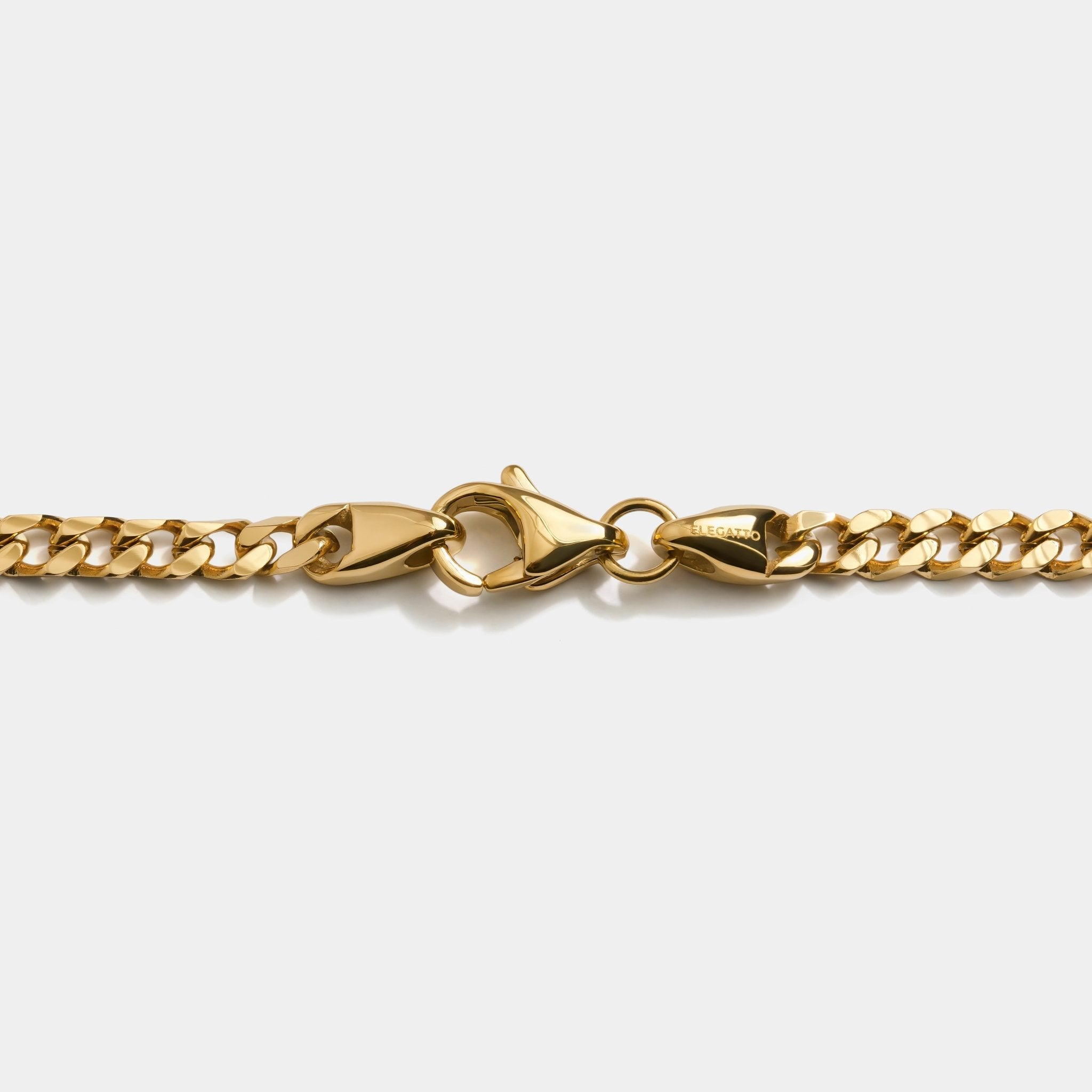 Cuban Link Necklace 4mm — Gold - Afbeelding 3