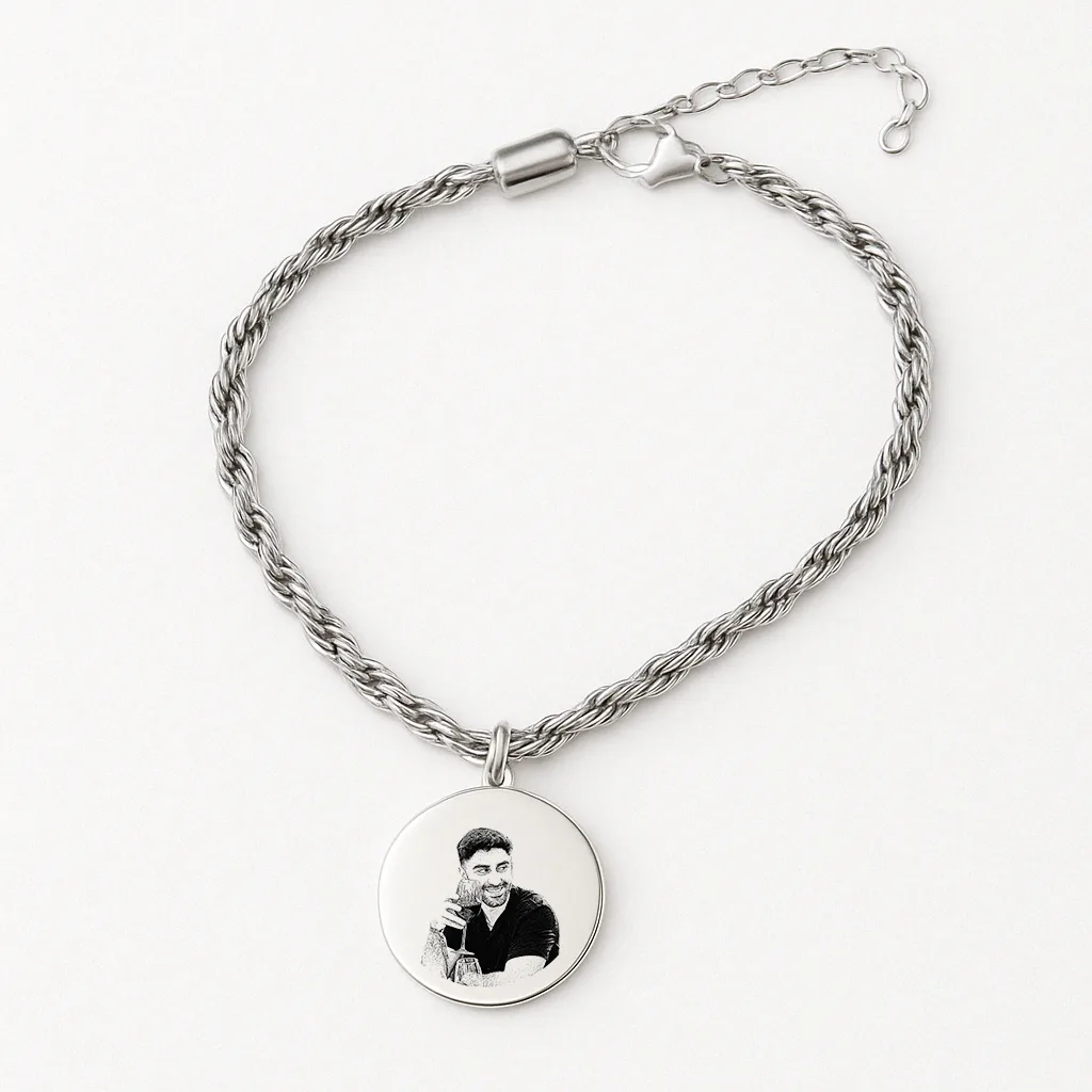Michaela Bracelet with Photo Engraving