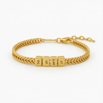 Luxury Men's Engraved Bracelet