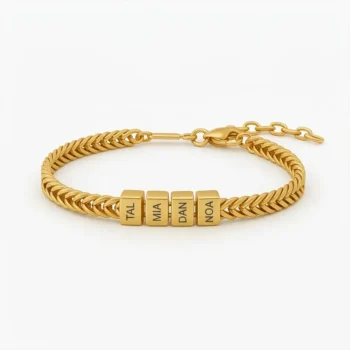 Luxury Men's Engraved Bracelet