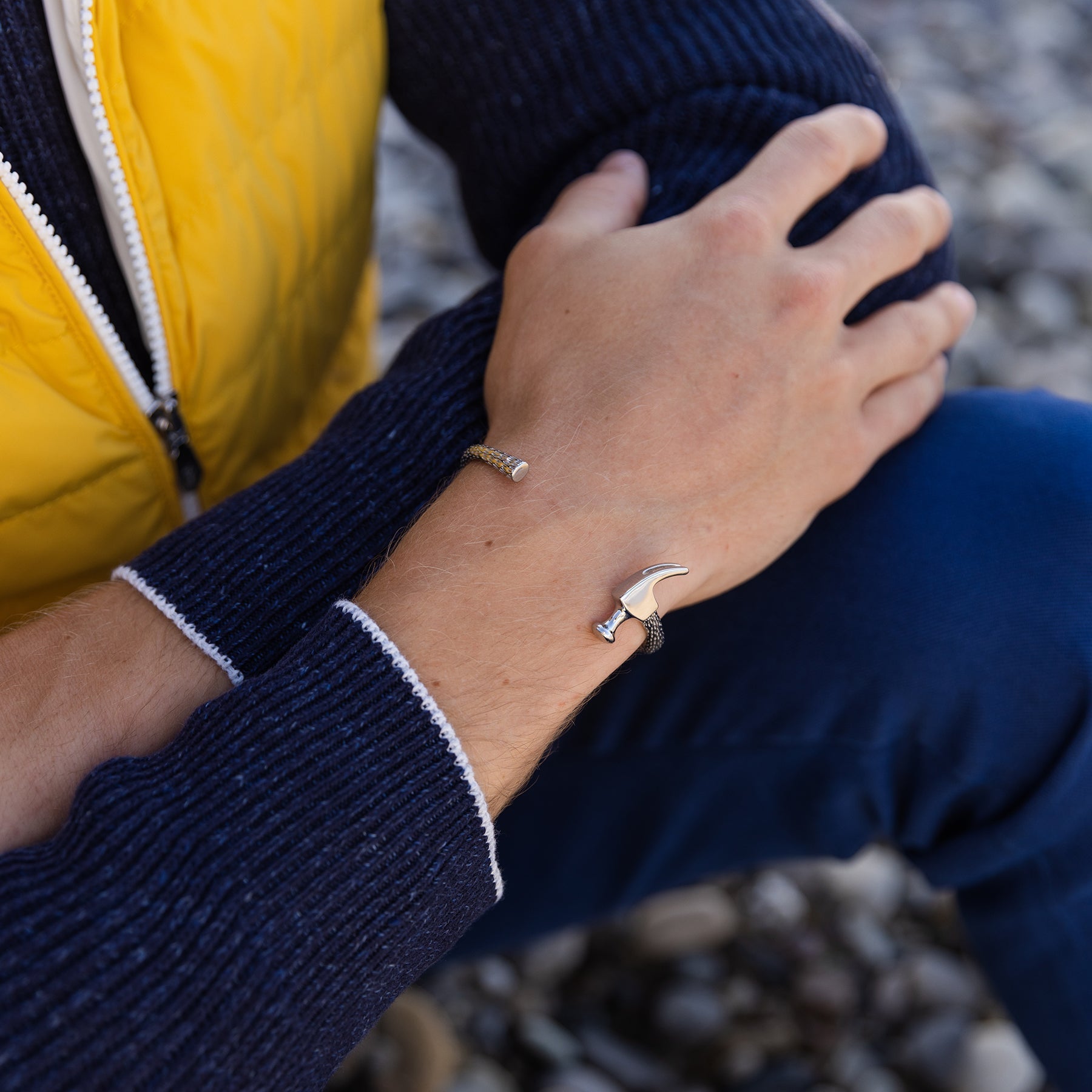 Steel Cuff Bracelet - Image 3