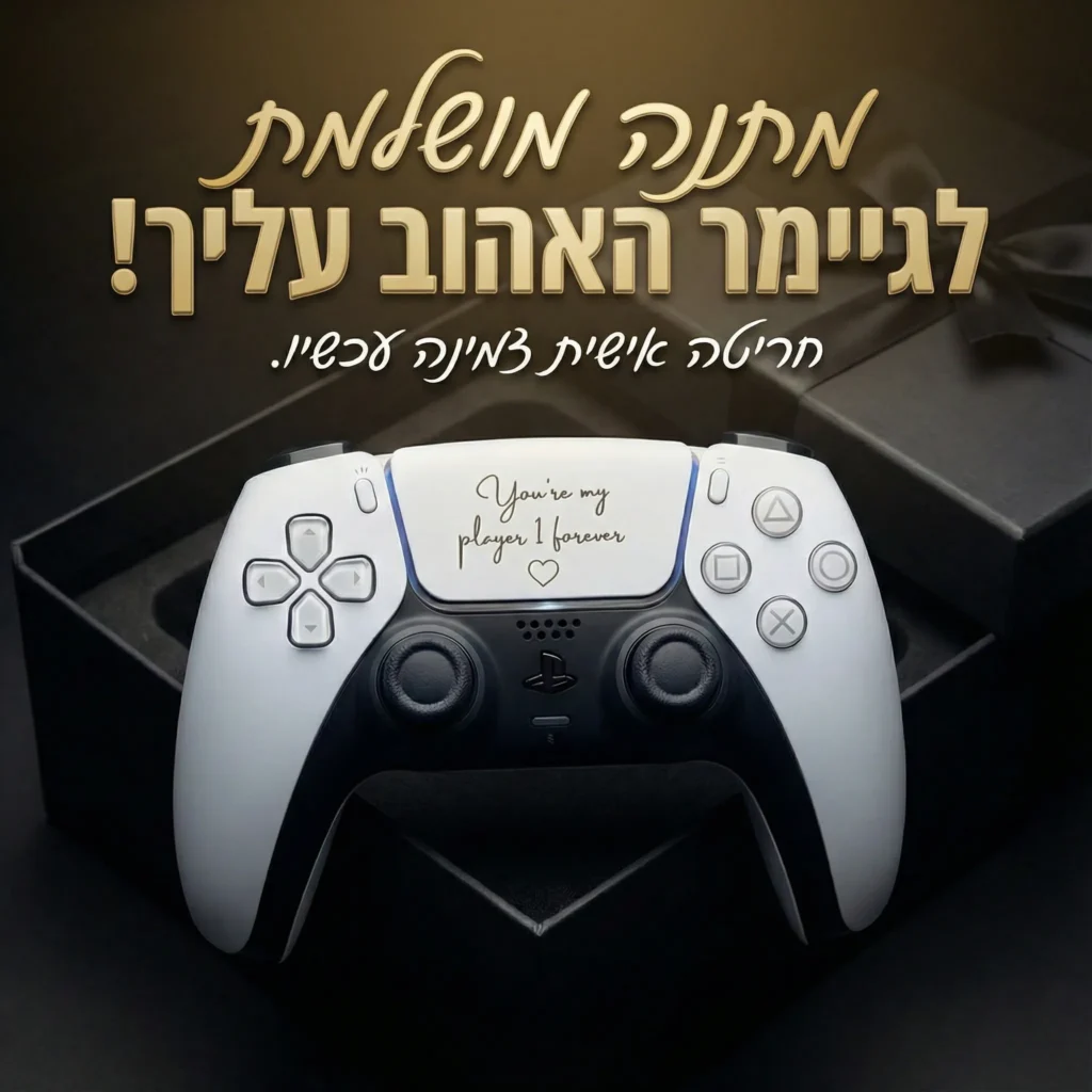 PS5 Controller with Custom Engraving — Valentine's Edition