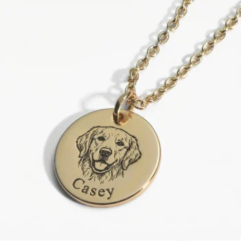 Pet Necklace with Custom Engraving