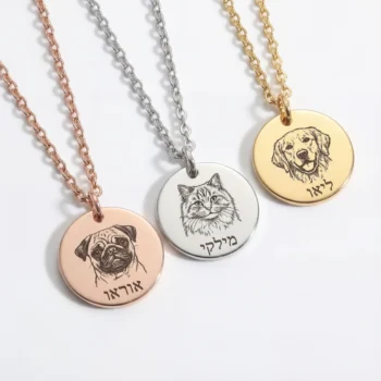 Pet Necklace with Custom Engraving