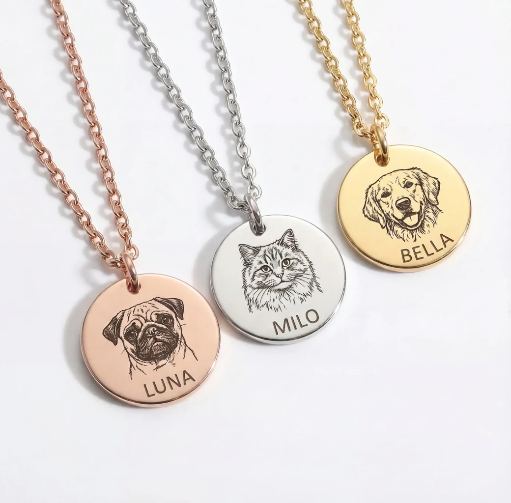 Pet Necklace with Custom Engraving - immagine 2