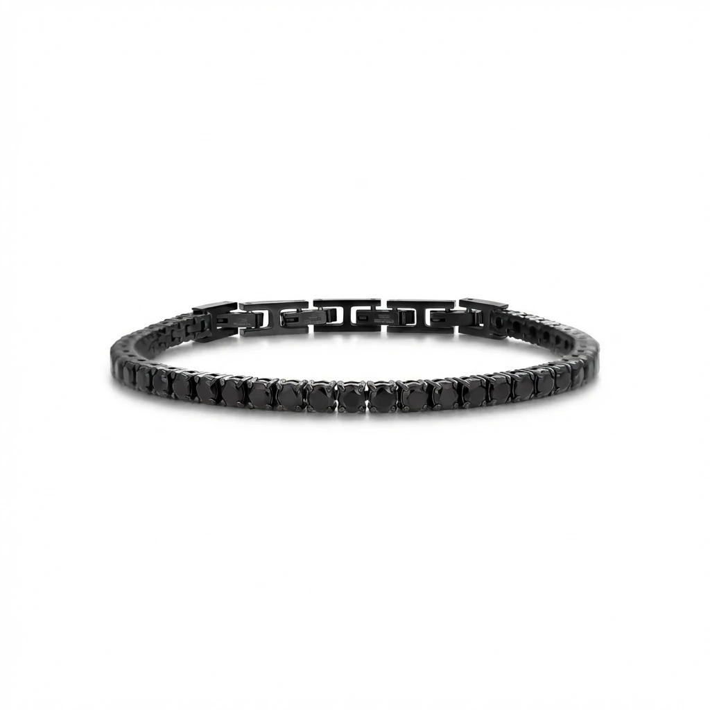 Men's Tennis Bracelet with Zircons