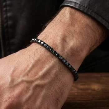 Men's Tennis Bracelet with Zircons