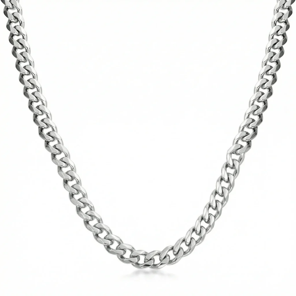 Men's Luxury Stainless Steel Necklace — Silver