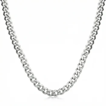 Men's Luxury Stainless Steel Necklace — Silver