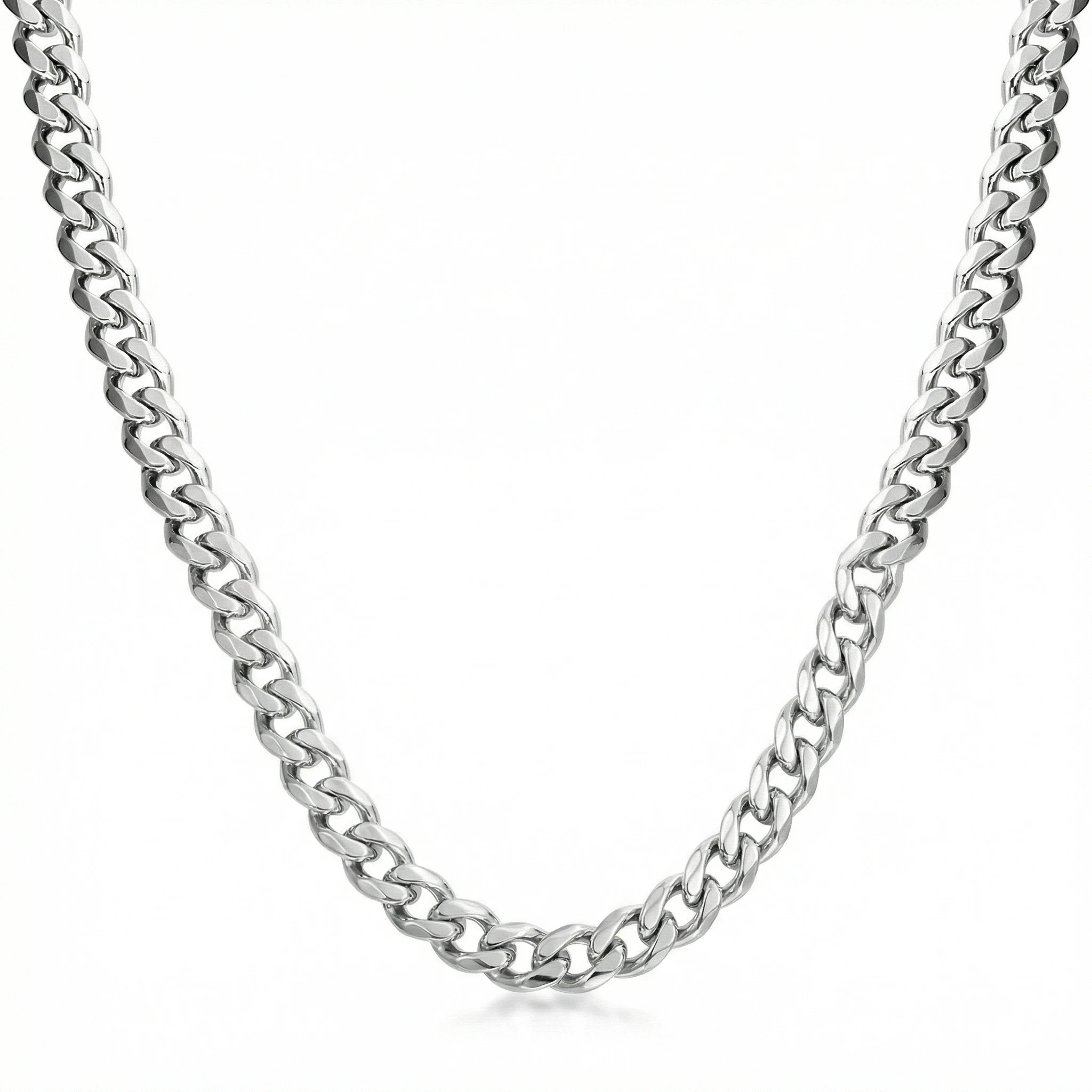 Men's Luxury Stainless Steel Necklace — Silver