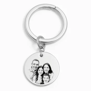 Family Keychain with Photo