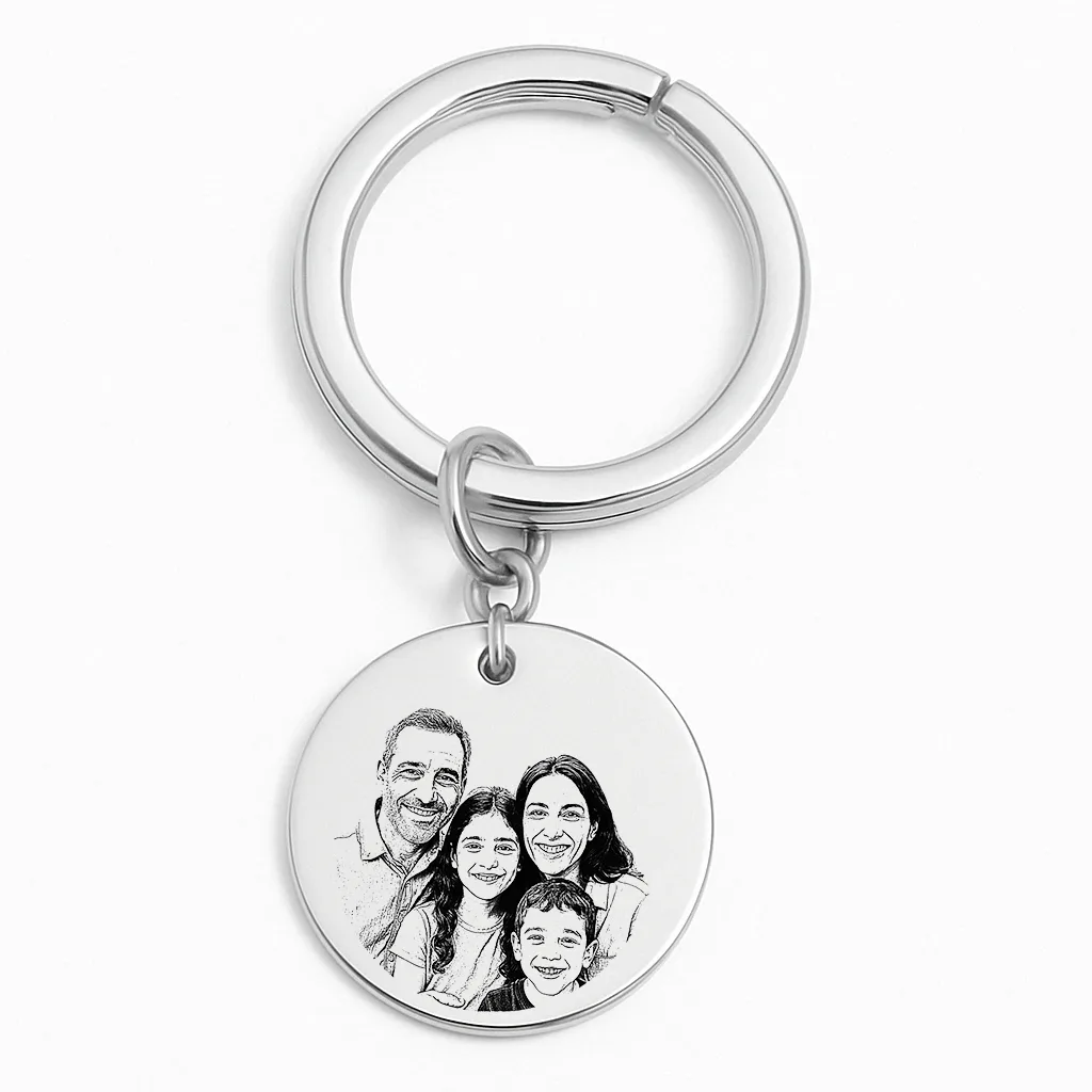 Family Keychain with Photo