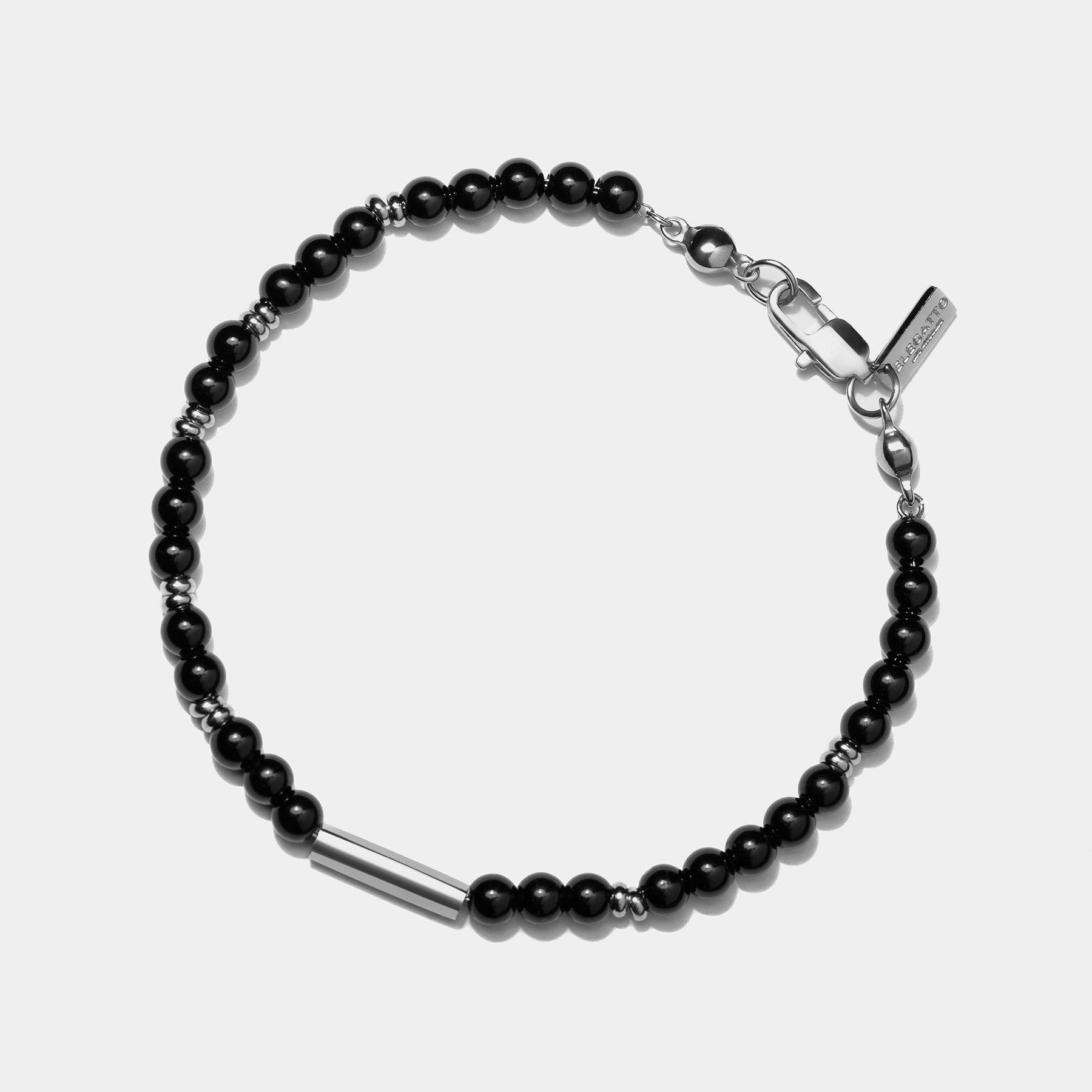Onyx Beaded Stone Bracelet - Image 2