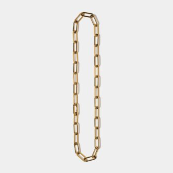 Paperclip Chain Necklace — Gold