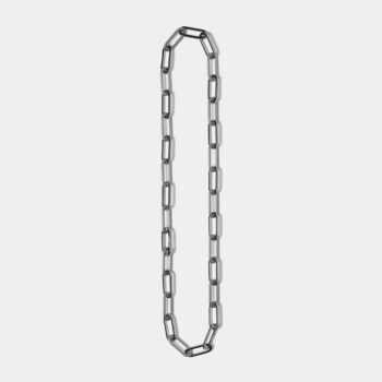 Paperclip Chain Necklace — Silver