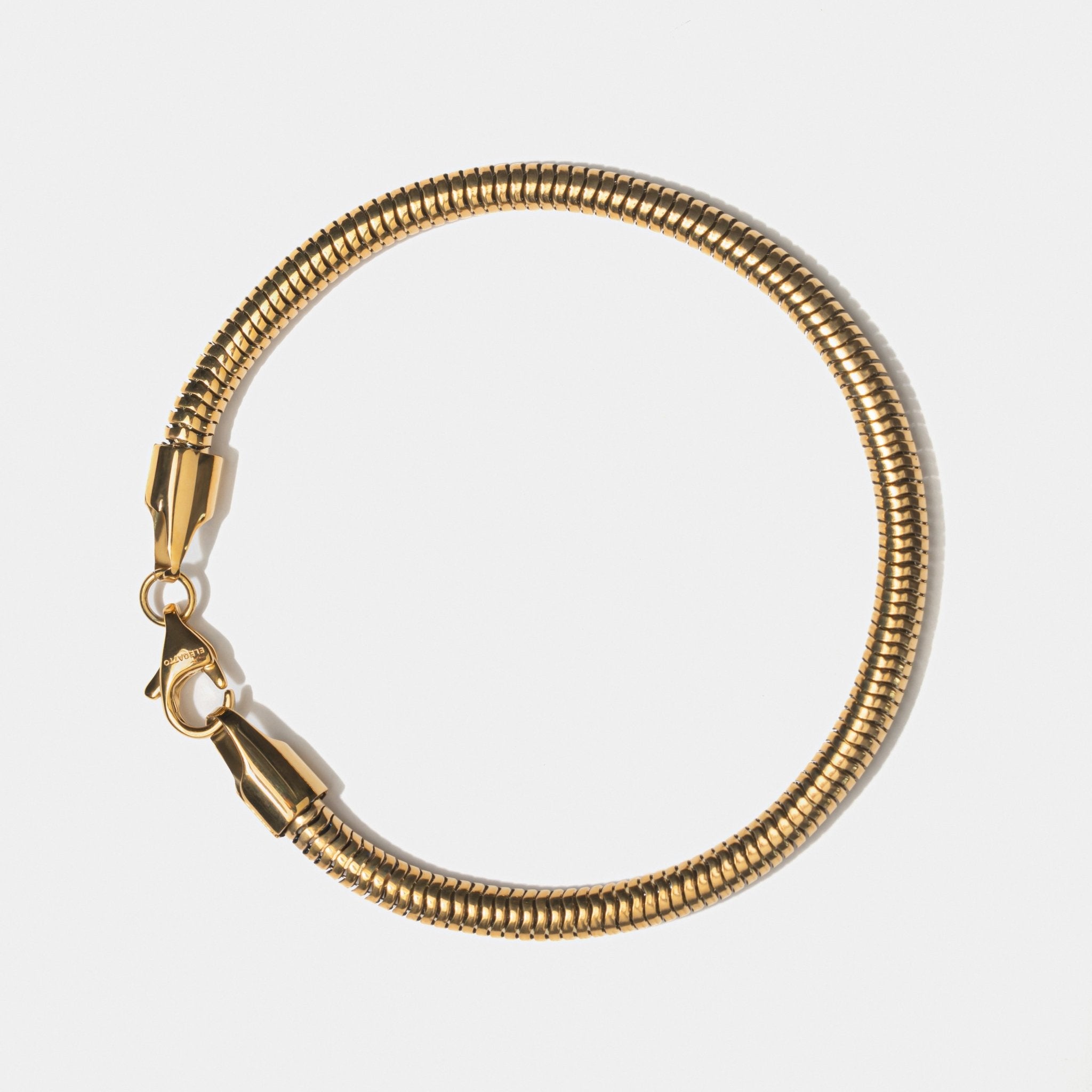 Snake Chain Bracelet 4mm — Gold - Imagen 2