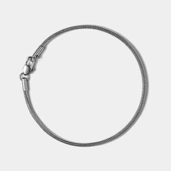 Snake Chain Bracelet 2mm — Silver