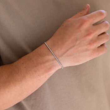 Snake Chain Bracelet 2mm — Silver