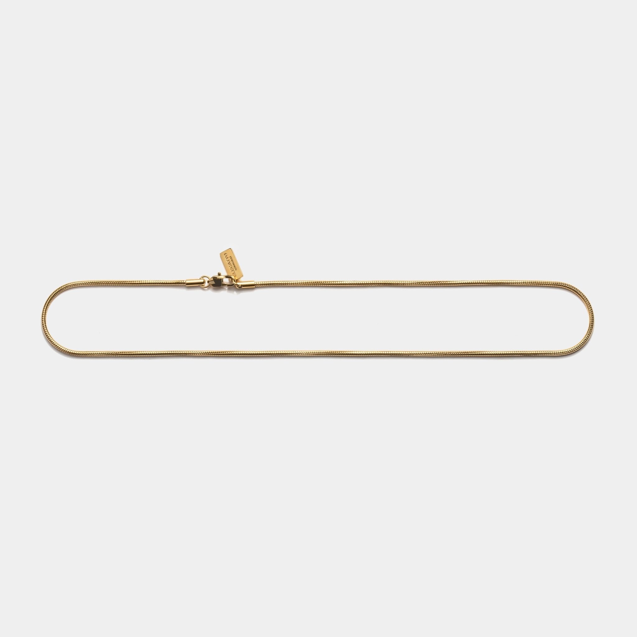 Snake Chain Necklace — Gold - obrazek 2