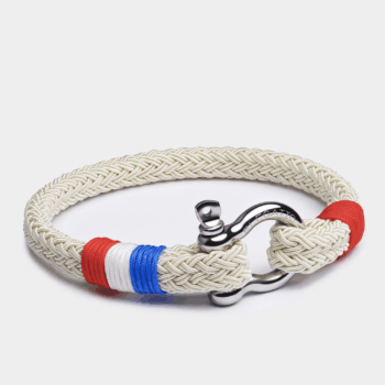 Horseshoe Shackle Nautical Rope Bracelet