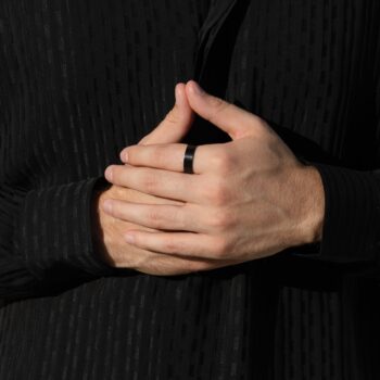 Stainless Steel Ring — Black