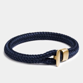 Pin Closure Nautical Rope Bracelet — Gold