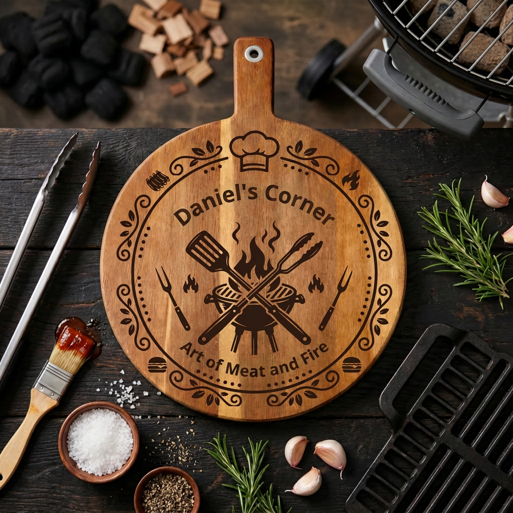 Personalized Grill Board — Custom BBQ Cutting Board