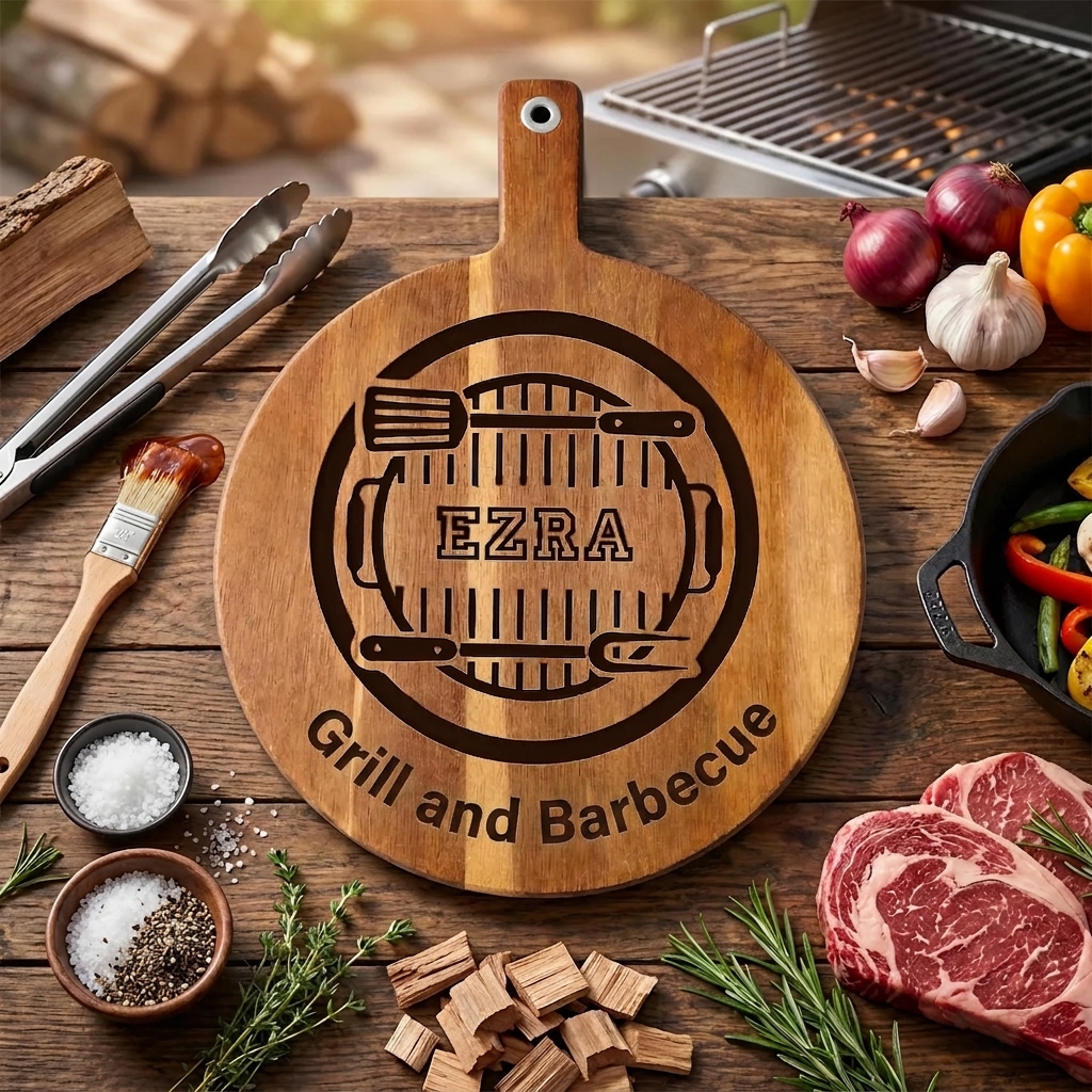 Personalized BBQ Cutting Board Gift