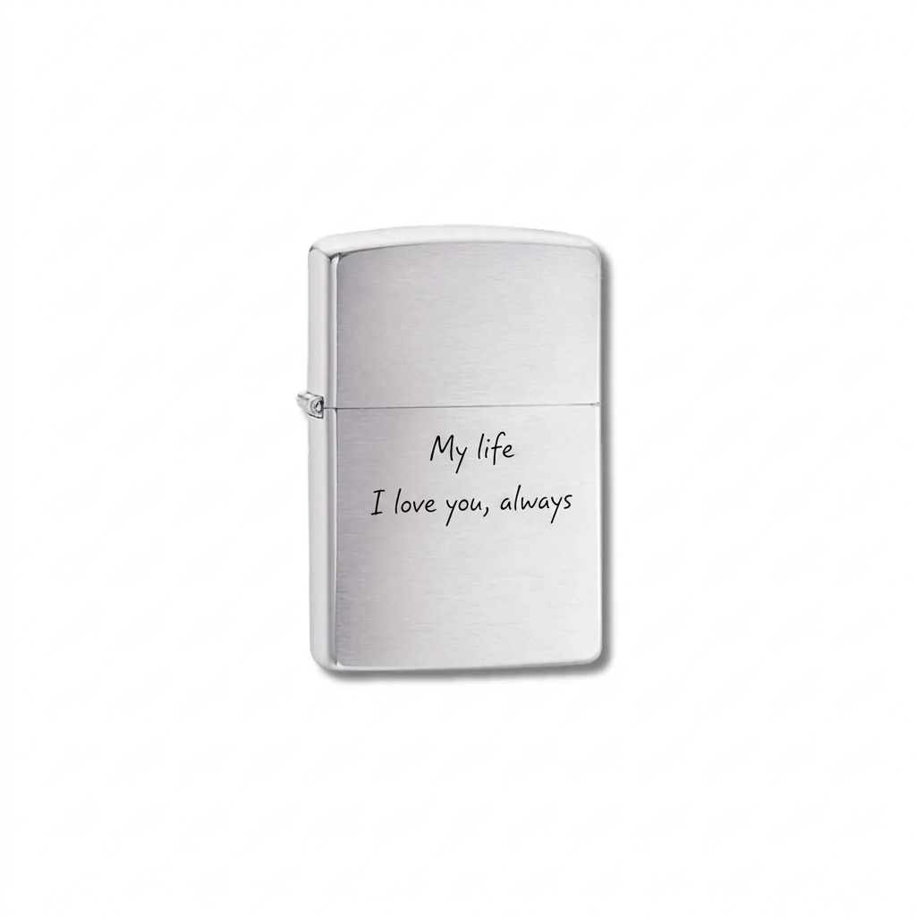 Zippo Lighter Engraved in Your Own Handwriting