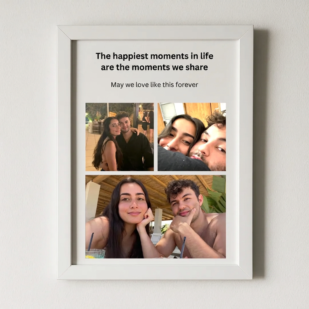 Couple's Photo Collage with Personal Text