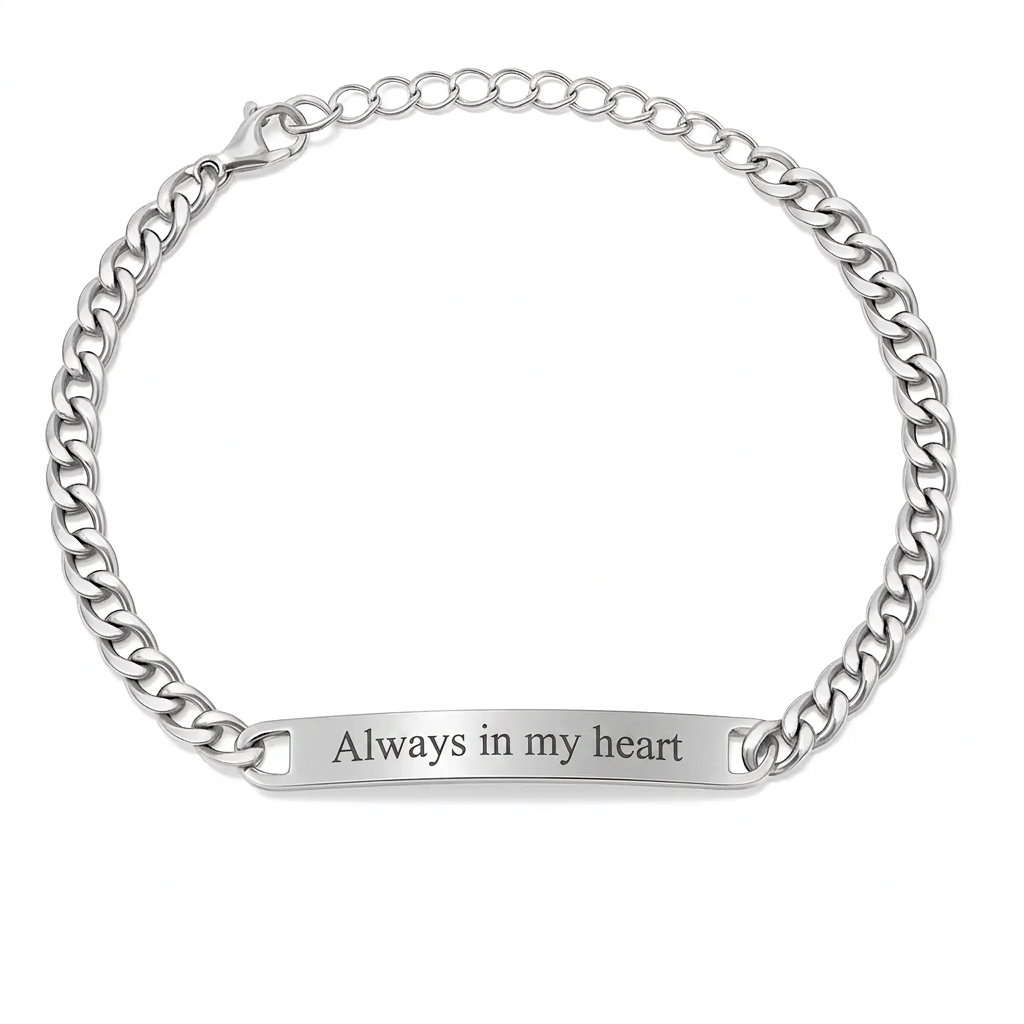 Luxury Engraved Bracelet for Women - Gift for Her or Anyone You Love, Jewelry with a Handwritten Personal Message