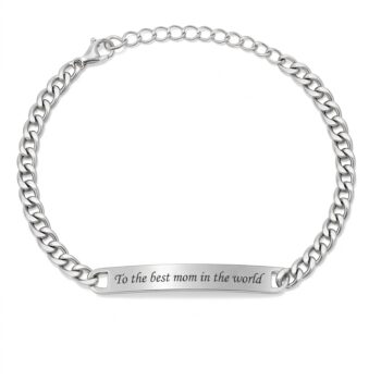 Luxury Engraved Bracelet for Women - Gift for Mom or Anyone You Love, Jewelry with a Handwritten Personal Message