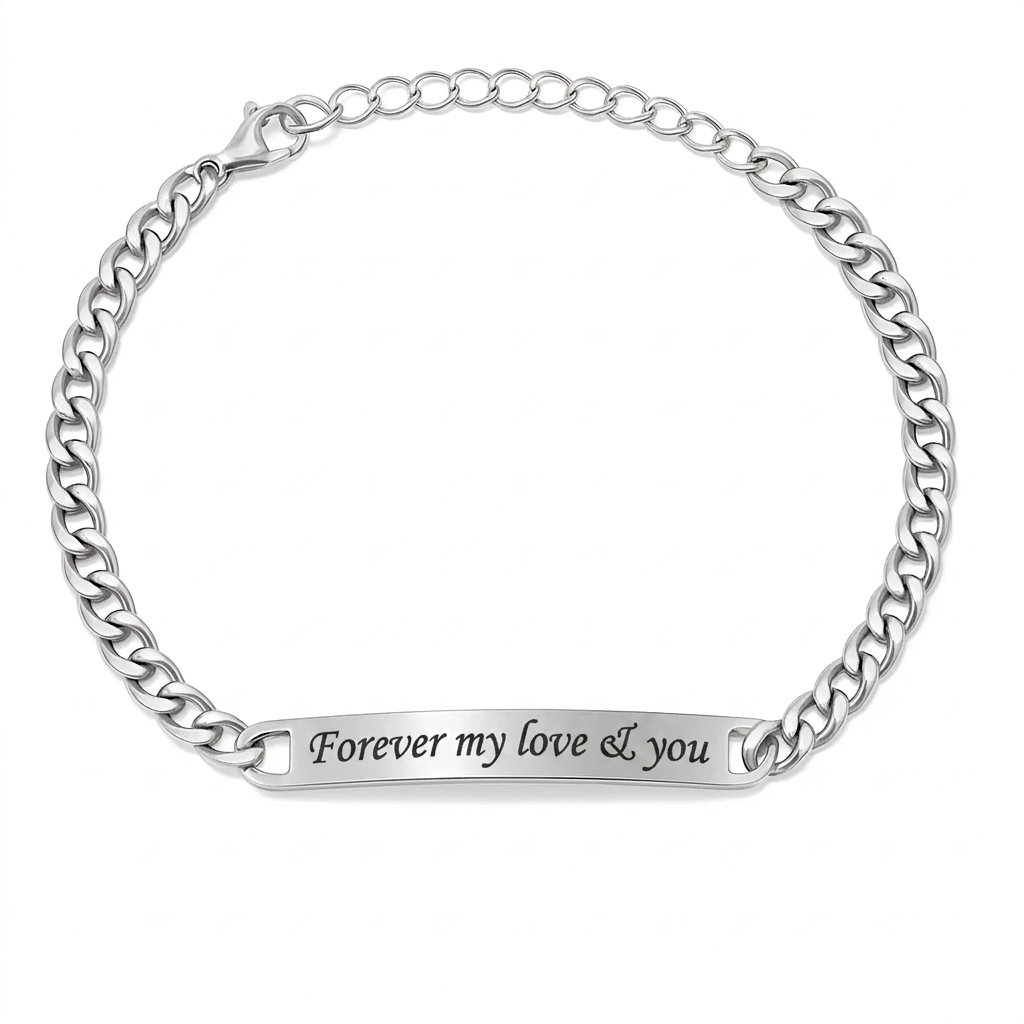 Luxury Engraved Bracelet for Women — Gift for Her, Jewelry with a Personal Message Engraving