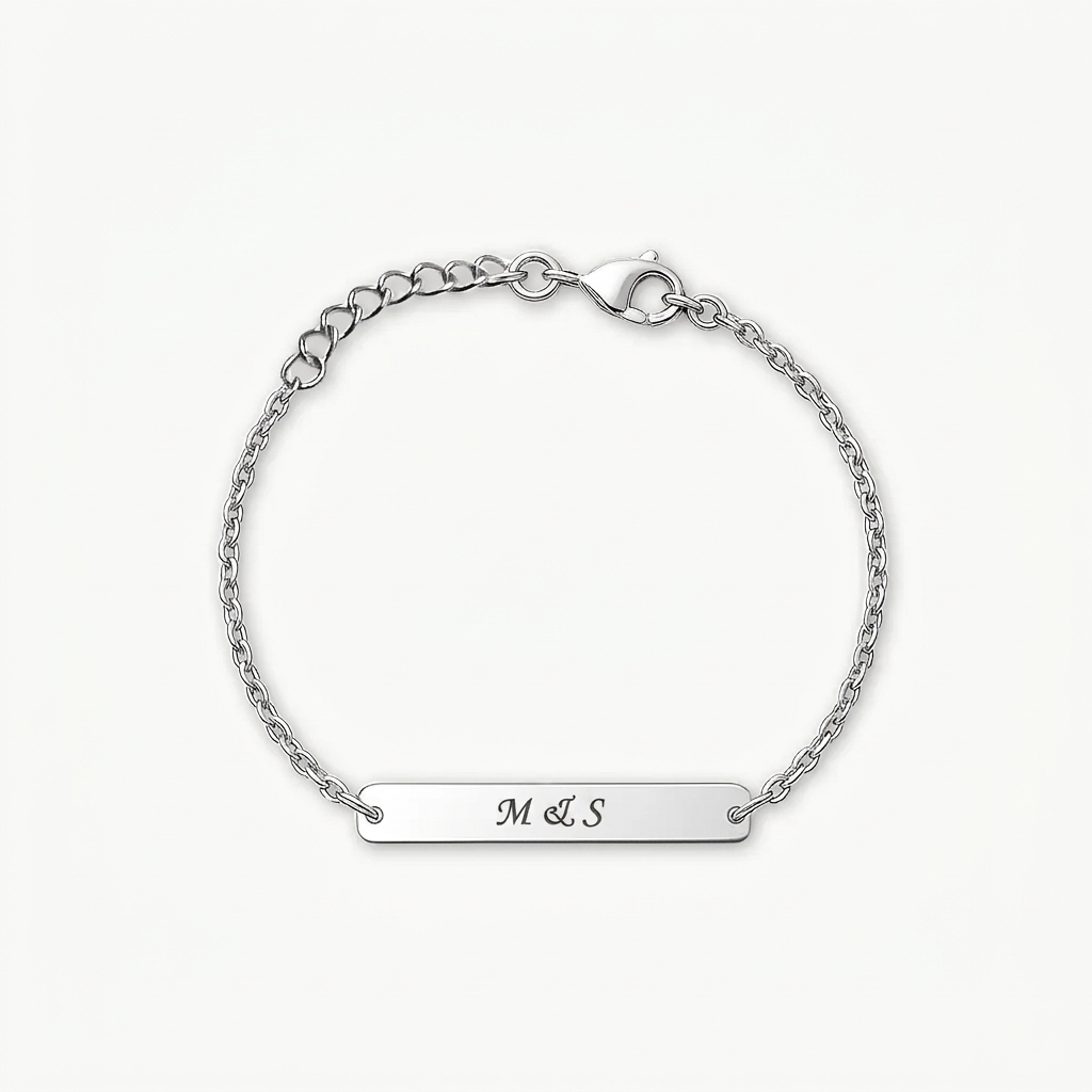 Luxury Engraved Bracelet for Women — Gift for Her, Jewelry with a Personal Message Engraving