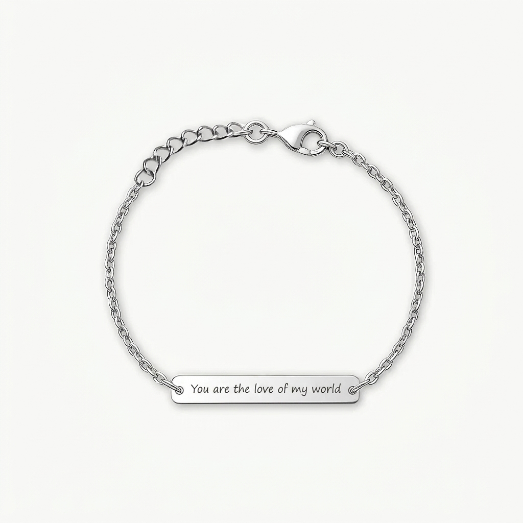 Luxury Engraved Bracelet for Women — Gift for Mom, Jewelry with Dedication in Your Own Handwriting