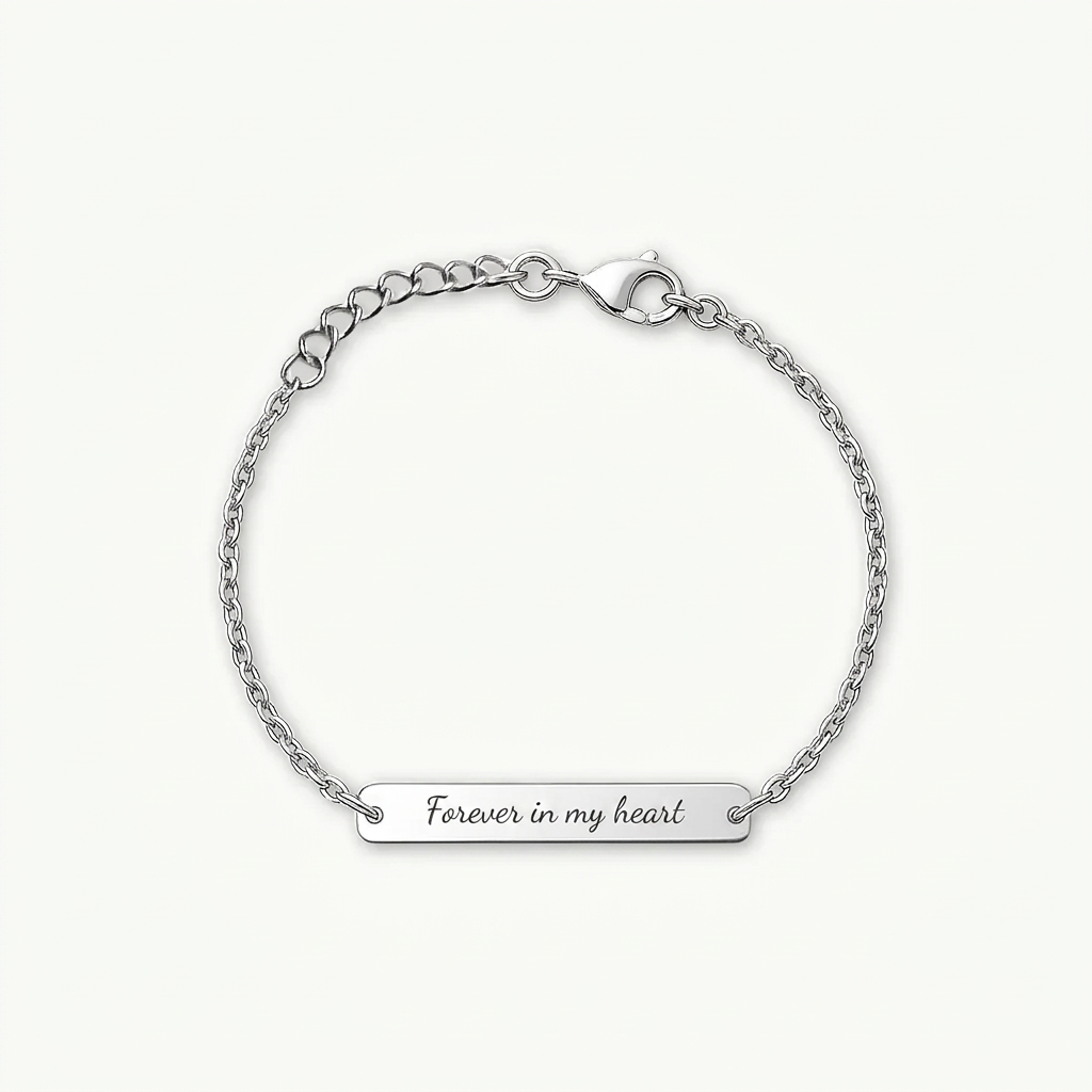 Luxury Engraved Bracelet for Women, Jewelry with Dedication in Your Own Handwriting