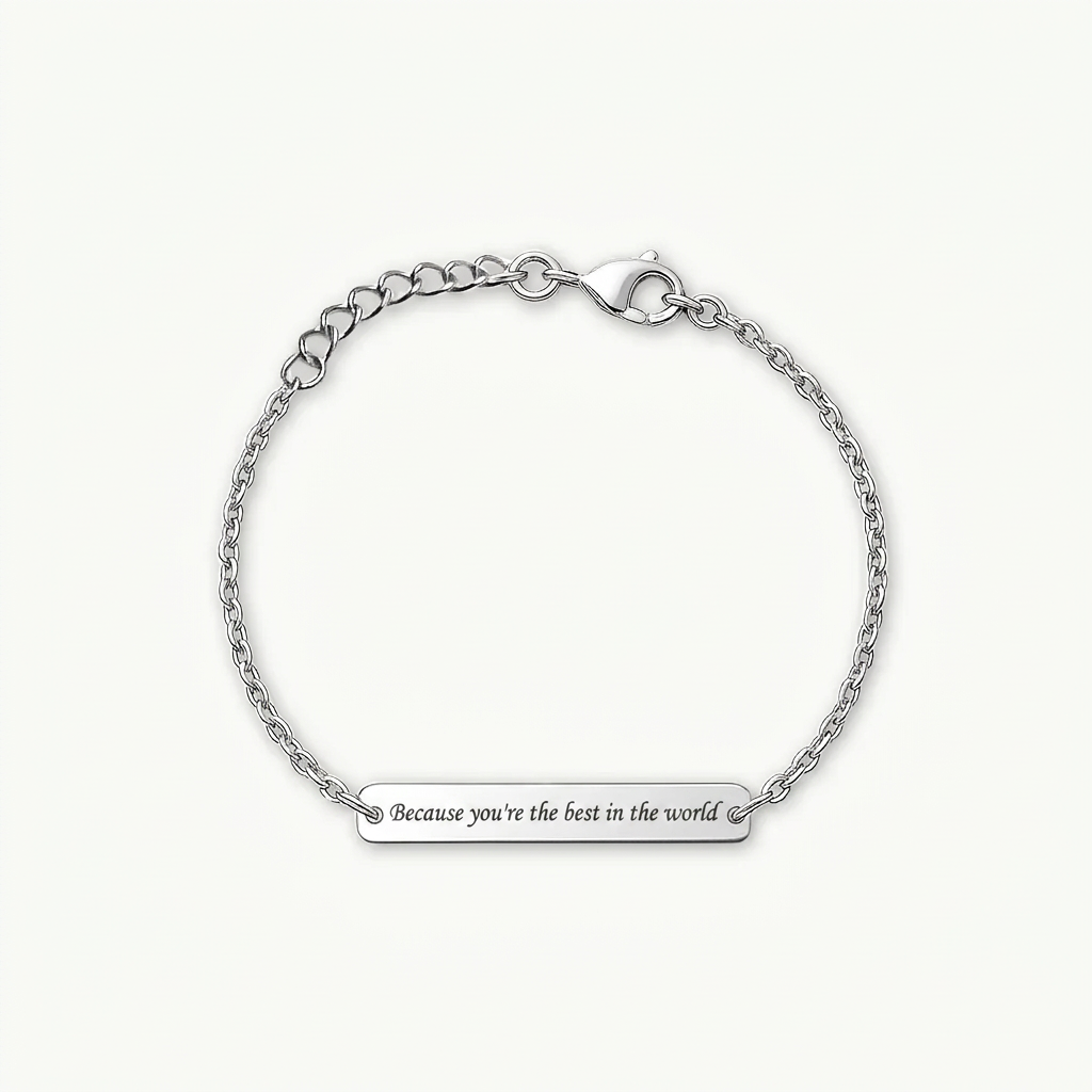 Luxury Engraved Bracelet for Women — Gift for Her, Jewelry with a Personal Message Engraving