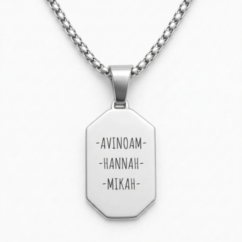 Luxury Stainless Steel Bar Necklace with Your Names