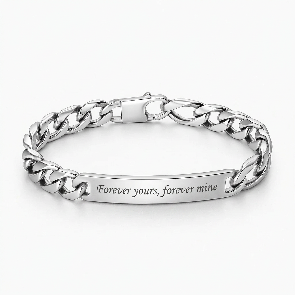 Snake Chain Bracelet — Luxury Gift with Handwritten Message Engraving