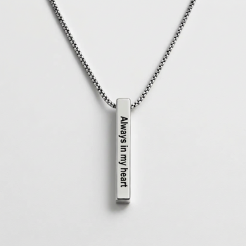 Men's Engraved Necklace