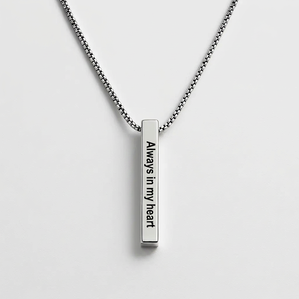 Men's Engraved Necklace