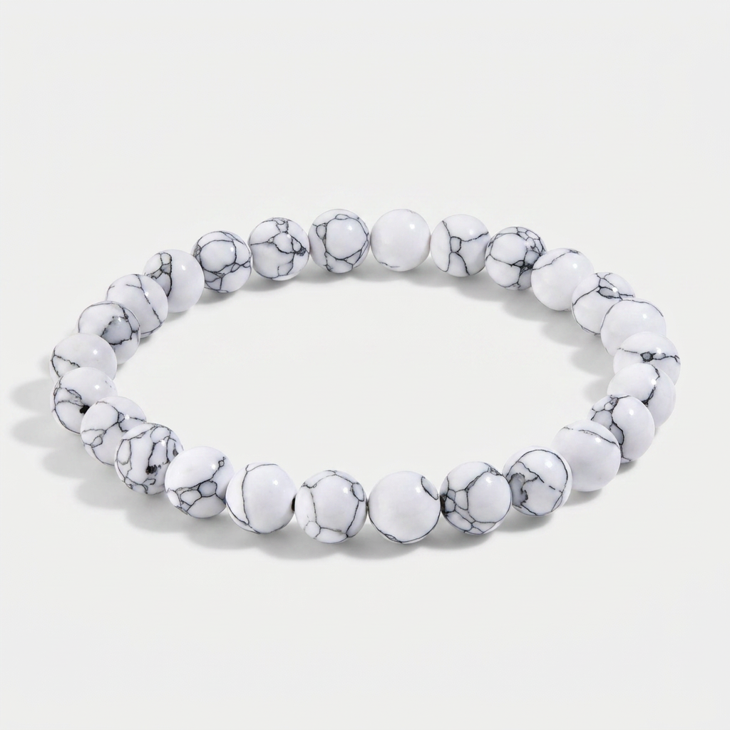 Beaded Stone Bracelet 8mm