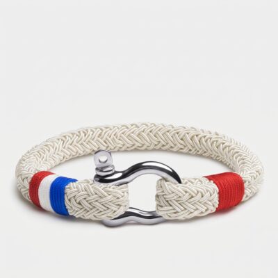 Horseshoe Shackle Nautical Rope Bracelet