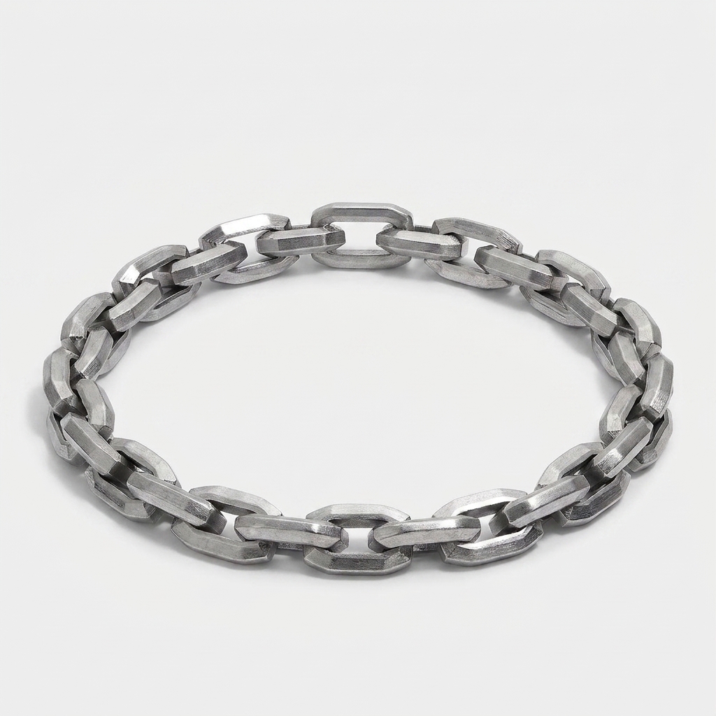 Matte Brushed Chain Bracelet