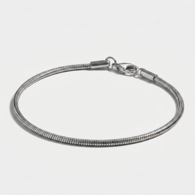 Snake Chain Bracelet 2mm — Silver