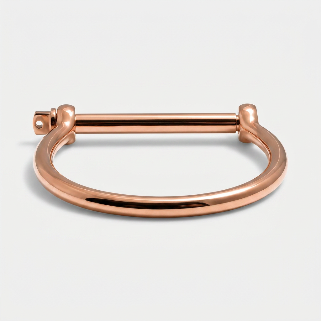 Steel Bangle — Rose Gold